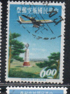 CHINA REPUBLIC CINA TAIWAN FORMOSA 1963 AIR POST MAIL AIRMAIL JET OVER TROPIC OF CANCER MONUMENT 6$ USED USATO OBLITERE' - Airmail