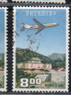 CHINA REPUBLIC CINA TAIWAN FORMOSA 1967 AIR POST MAIL AIRMAIL BOEING727 OVER NATIONAL PALACE MUSEUM TAIPEI 8$ USED USATO - Luchtpost