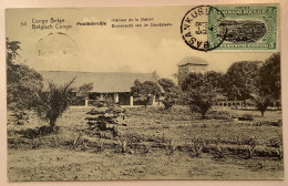 BASANKUSU1917entier Postal Illustré5c PONTHIERVILLE STATION54>Nijmegen Netherlands (Congo Belge Ananas Postal Stationery - Brieven En Documenten