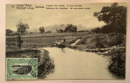 BASANKUSU1917entier Postal Illustré5c RIZIERES56 >Netherlands (Congo Belge Rice Riz Agriculture Water Postal Stationery - Cartas & Documentos