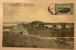 BASANKUSU1917entier Postal Illustré5c GARE MAYUMBE25>Netherlands (Congo Belge Railroad Station Bahnhof Postal Stationery - Brieven En Documenten