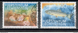 Liechtenstein Fische / Fishes Michel Nr. 922-923 O - Gebraucht