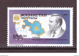 Kasachstan President N. Nazyrbaev 1993 Michel Nr. 30 O - Kazajstán