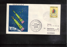 Congo 1969 Space / Weltraum Earth Station For Tracking Satellites Brazzaville Interesting Cover - Afrika
