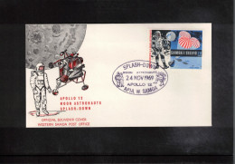 Samoa I Sisifo 1969  Space / Weltraum Apollo 12 Splash Down Interesting Cover - Océanie