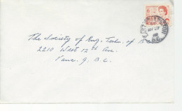 23096) Canada  East Wellington Postmark Cancel Closed Post Office - Cartas & Documentos