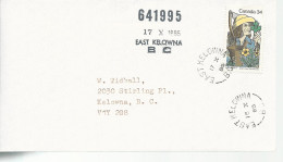 23103) Canada  East Kelowna Postmark Cancel  - Briefe U. Dokumente