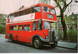 AEC Regent Mk.III Lowbridge Double-Decker Bus At Clapton Pond In 1951  -  CPM - Bus & Autocars
