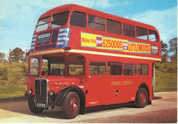 AEC Regent Mk.III RT Double-Decker Bus Of London Transport  -  CPM - Bus & Autocars