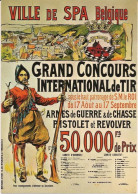 SPA - Grand Concours International De Tir - Reproduction De L'affiche - Spa