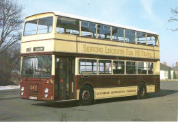 Dennis Dominator Double-Decker Bus With East Lancashire Bodywork In Leicester 1986  -  CPM - Bus & Autocars
