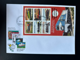 Guinée Guinea 2008 Mi. 6225 - 6230 FDC Surchargé Overprint Trains Railways Eisenbahn Locomotives Rudolph Diesel - Trenes