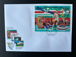 Guinée Guinea 2008 Mi. Bl. 1640 FDC Surchargé Overprint Olympic Games Atlanta 1996 Beijing Pekin Jeux Olympiques 2008 - Zomer 1996: Atlanta