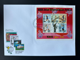 Guinée Guinea 2008 Mi. Mi. 6285-6289 FDC Surchargé Overprint Olympic Games Sydney 2000 Pekin Beijing Jeux Olympiques - Guinea (1958-...)