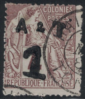 ANNAM & TONKIN - N°2 - ALPHEE AVEC SURCHARGE A & T 1  - CACHET HAIPHONG - TONKIN - COTE 55€ - Used Stamps