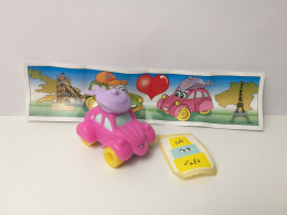 Kinder : K03 N62  Love Cars 2002 - Lulu 1.1  +  BPZ    +  Aufkleberfolie - Montables