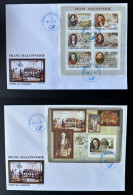 Comores Comoros Komoren 2008 FDC Wolfgang Amadeus Mozart Franz Liszt Mi. VIII-XIII Bl. II IMPERF Unissued - Muziek