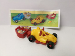 Kinder : K04 N73  Speedcars Mit Abschussvorrichtung 2003 - Modell2  2  +  BPZ - Montables