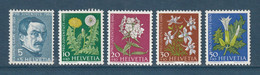 Suisse - YT N° 668 à 672 ** - Neuf Sans Charnière - 1960 - Nuovi