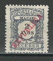 Macao Mi P14 * - Postage Due