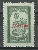 Macao Mi P52 (*) Issued Without Gum - Impuestos