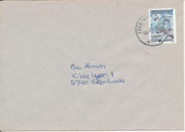 Greenland Cover Sent To Denmark 1-4-1996 Single Franked - Covers & Documents