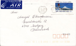 New Zealand Cover Sent To Denmark 8-3-2000 Single Franked - Brieven En Documenten