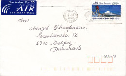 New Zealand Cover Sent To Denmark 8-3-2000 Single Franked - Storia Postale