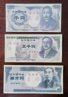 China BOC Bank (bank Of China) Training/test Banknote,Japan B2 Series Yen Note 3 Diff. Specimen Overprint - Japon