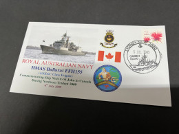 4-7-2023 (1 S 19) Royal Australian Navy Warship - HMAS Ballarat FFH 155 - Otros & Sin Clasificación