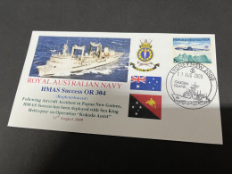 4-7-2023 (1 S 19) Royal Australian Navy Warship - HMAS Success OR 304 (Papua New Guina Stamp) - Autres & Non Classés