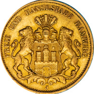 Allemagne 20 Mark 1893 Hambourg - 5, 10 & 20 Mark Goud