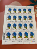 Hong Kong Stamp Train Bus Taxi Lorry 1997 Landscape MNH Whole Sheet Of 20 Copies - Busses