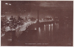 England London River Thames Embankment By Night  - River Thames