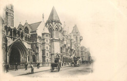 England London Royal Courts Black And White Photo - River Thames