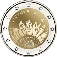 2 Euro LITUANIA 2023 JUNTOS CON UCRANIA  - LITHUANIA - NUEVA - SIN CIRCULAR - NEUF - UNC 2€ - Lituanie