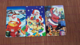 Christmas 3 Cards (Mint,Neuve) 2 Scans Rare - Natale