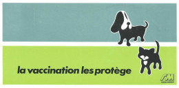 Carte Publicitaire - Vaccination Des Animaux De Compagnie - Santé