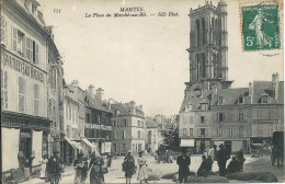 Mantes (78) - La Place Du Marché Au Blé - Mantes La Jolie