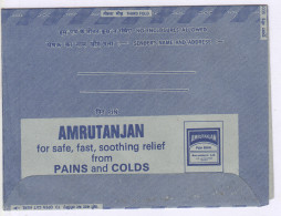 FDC On India 20p Inland Letter Advertisement Postal Stationery Mint, Amrutanjan, Health Medicine, Pain & Cold, Pharmacy - Pharmazie