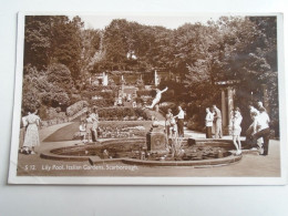 D196384  UK -England - Yorkshire - Scarborough-Lily Pool - Italian Gardens -  Webster - 1959    Sent To Hungary - Scarborough