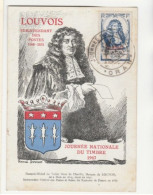 ALGERIE-Carte Maximum- N°253 JOURNEE DU TIMBRE 1947 -LOUVOIS- - Maximum Cards