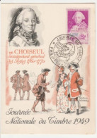 ALGERIE-Carte Maximum- N°275 JOURNEE DU TIMBRE 1949-CHOISEUL-PHILIPPEVILLE - Maximum Cards