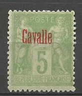 CAVALLE N° 2 NEUF* TRACE DE CHARNIERE   / Hinge  / MH / Signé BRUN - Unused Stamps