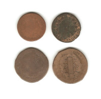 469/ France : LOUIS XVI : 2 X 12 Deniers - 2 X 2 Sols - 1791-1792 Costituzione 