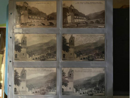 06 ROQUEBILLIERE LOT DE 6 CARTES POSTALES ANCIENNES EGLISE VALLEE DE LA VESUBIE ALPES MARITIMES - Roquebilliere