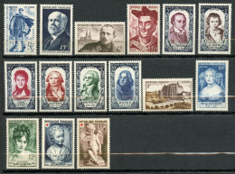 France, Yvert Année Complète 1950**, 863/877, 15 Timbres , MNH - 1950-1959