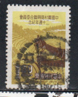 CHINA REPUBLIC CINA TAIWAN FORMOSA 1968 JOINT COMMISSION ON RURAL RECONSTRUCTION CROP EMPROVEMENT 1$ USED USATO OBLITERE - Used Stamps
