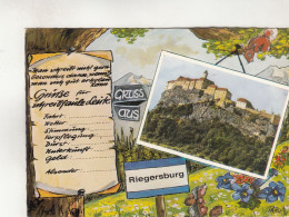 D1081) GRUSS Aus RIEGERSBURG - Steiermark - - Grüße Für Schreibfaule Leute - Riegersburg