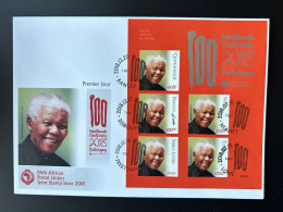 IMPERF ND FDC Djibouti Central Africa Togo Sierra Leone Niger 2018 PAN African Postal Union Nelson Mandela Madiba - Togo (1960-...)